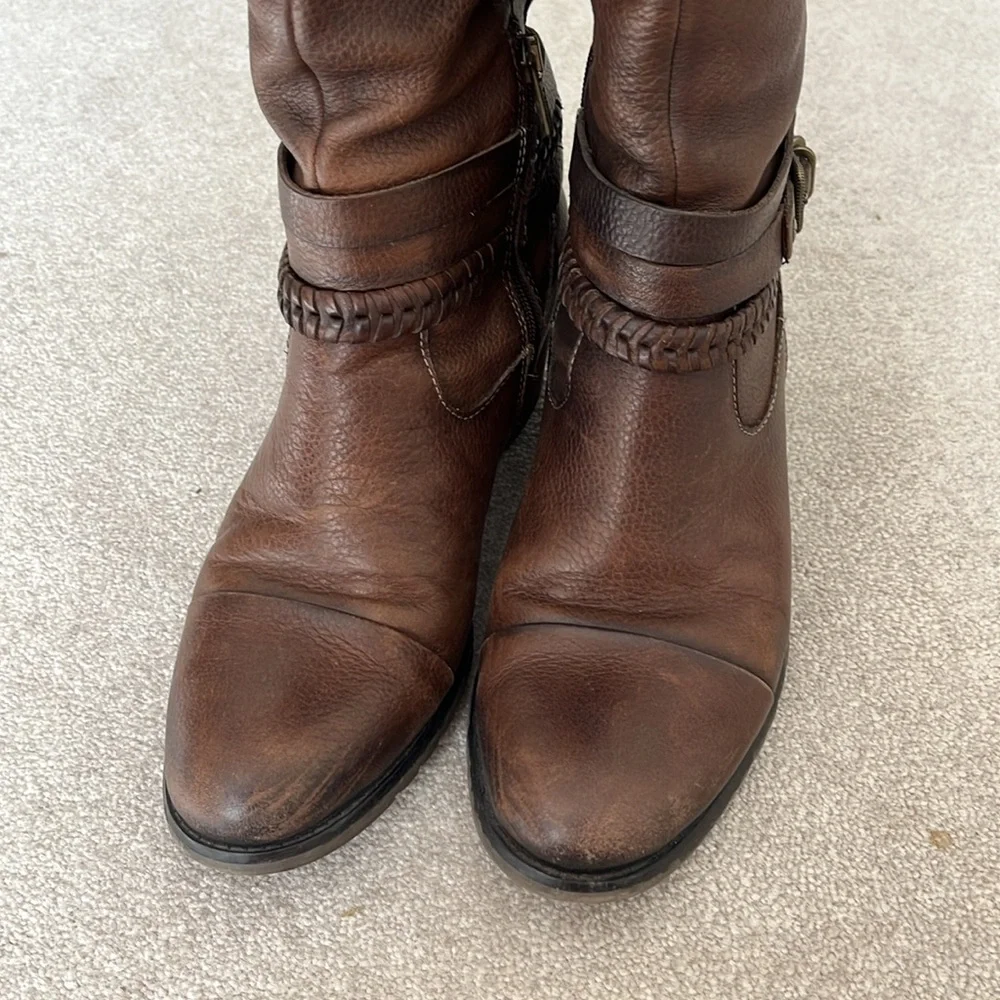 Pikolinos 9.5-10 Womens Brown Leather Knee-High Boots Super Comfy Used-Good - Picture 6 of 10